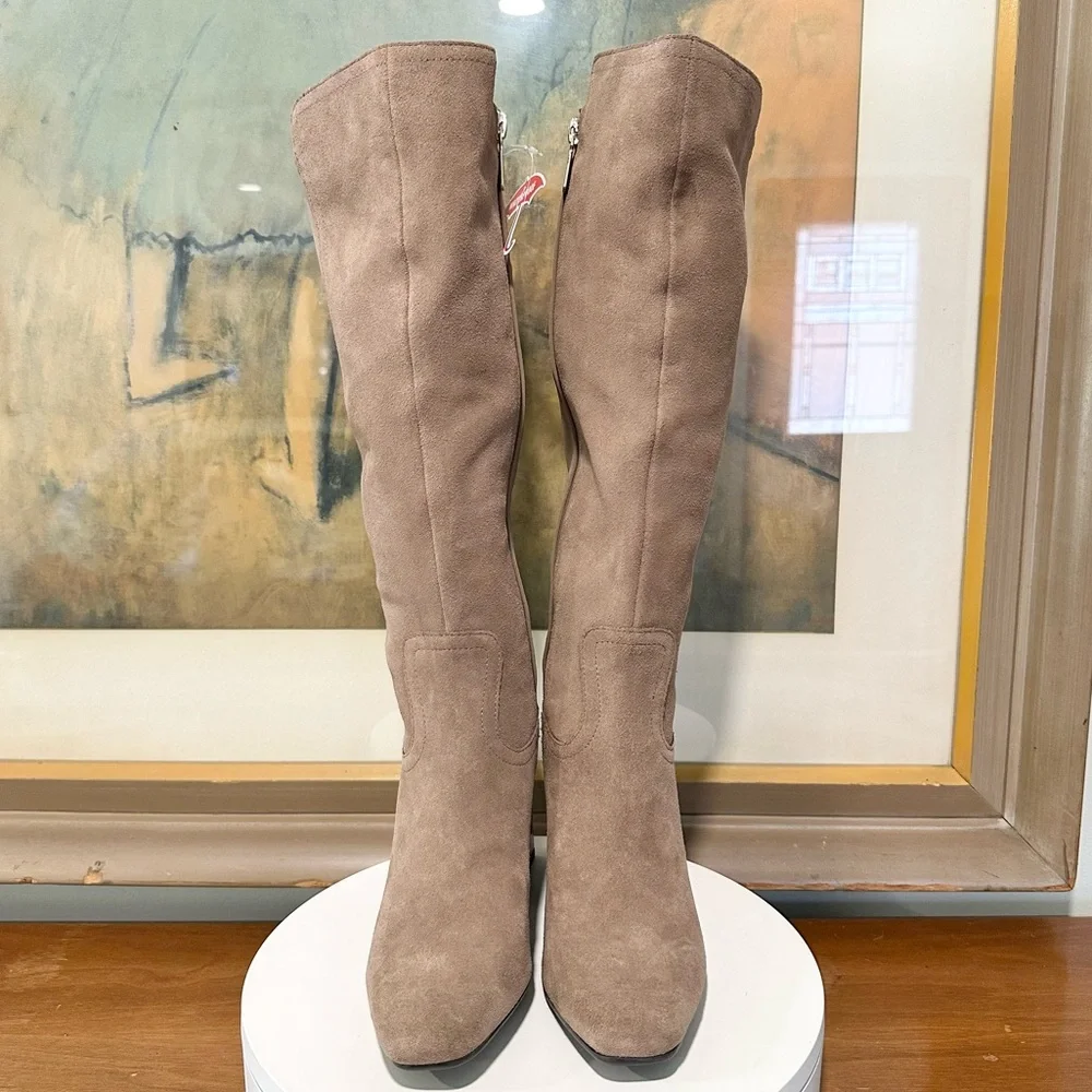 🌸BORN🌸 Tenor Waterproof Knee High Suede Boot Size: 6M